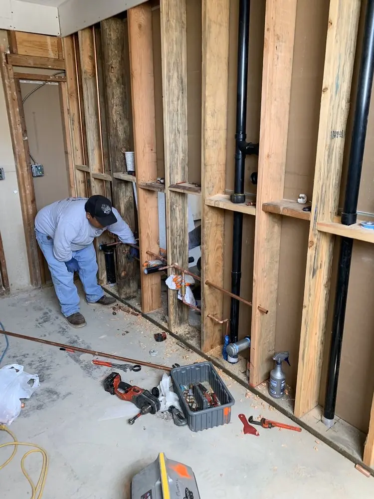 Commercial rough-in plumbing for Gas Line Repair in Southwest Rancho Cucamonga